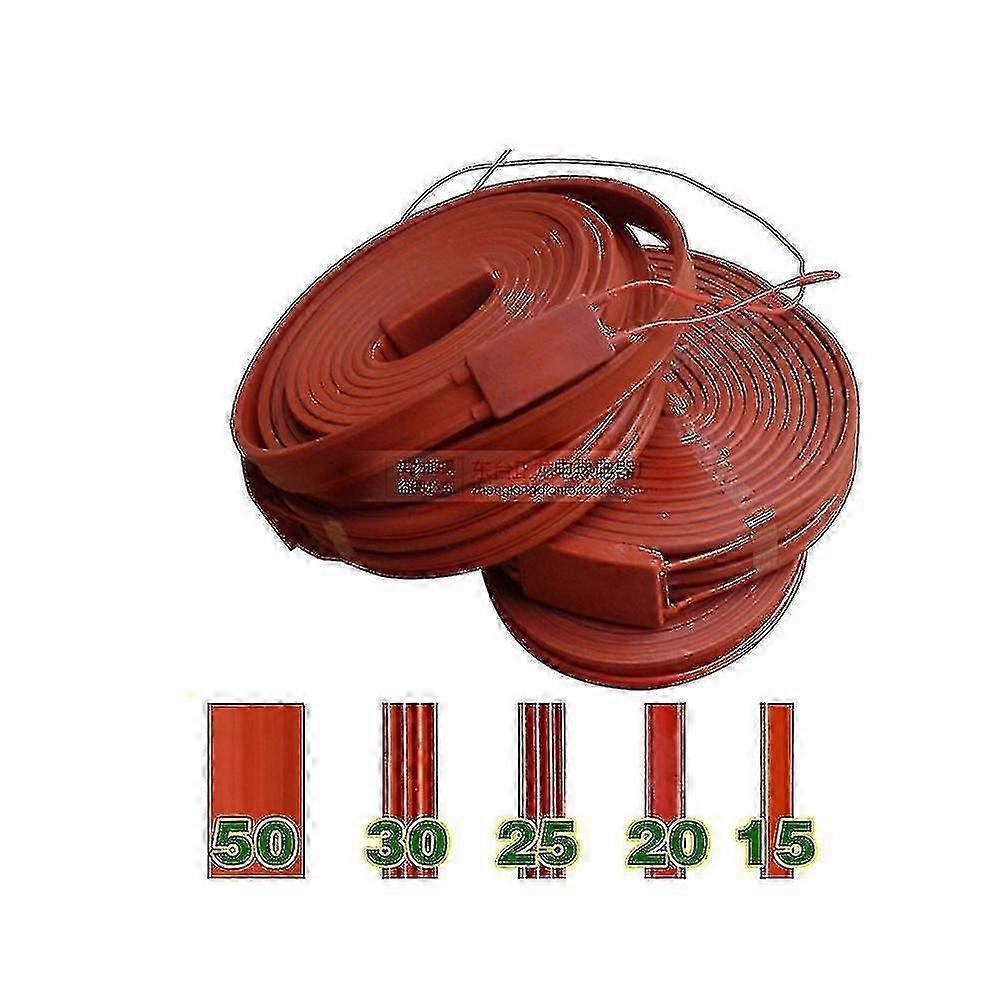 12 فولت 24 فولت 110 فولت 220 فولت 15/25/30/50 مم 1-20 متر مقاوم للماء مرن سيليكون سخان قطاع حزام الحماية من التجميد