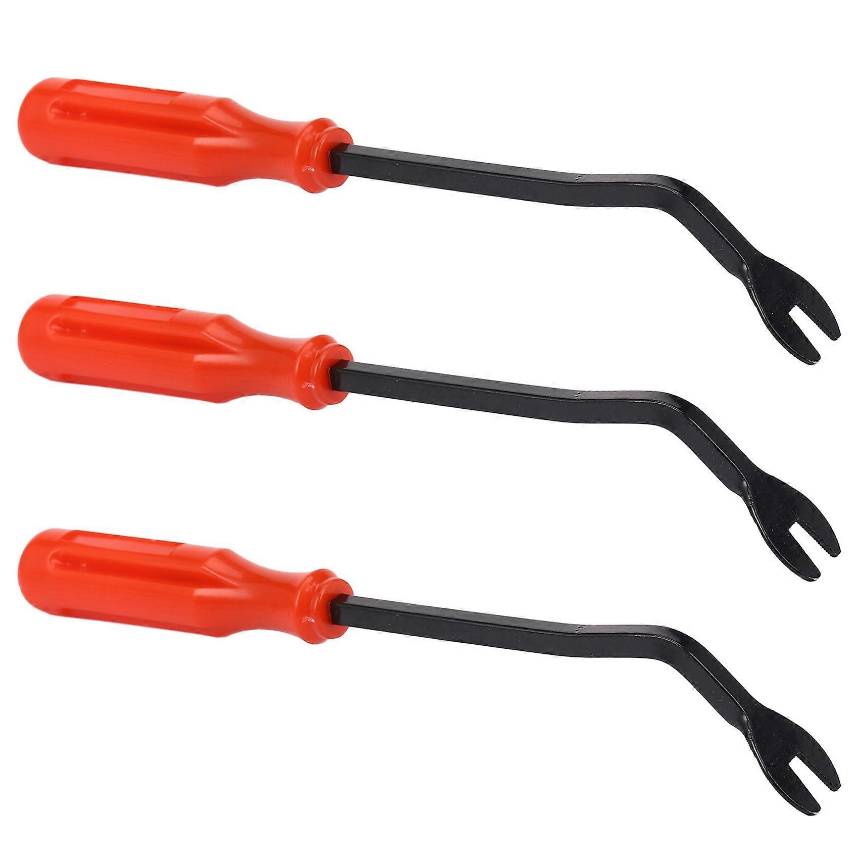 3X U Tip Nail Staple Fastener Rivet Tack Puller Removing Tool Screwdriver Hand Tool Remover for Automotive Motorcycle