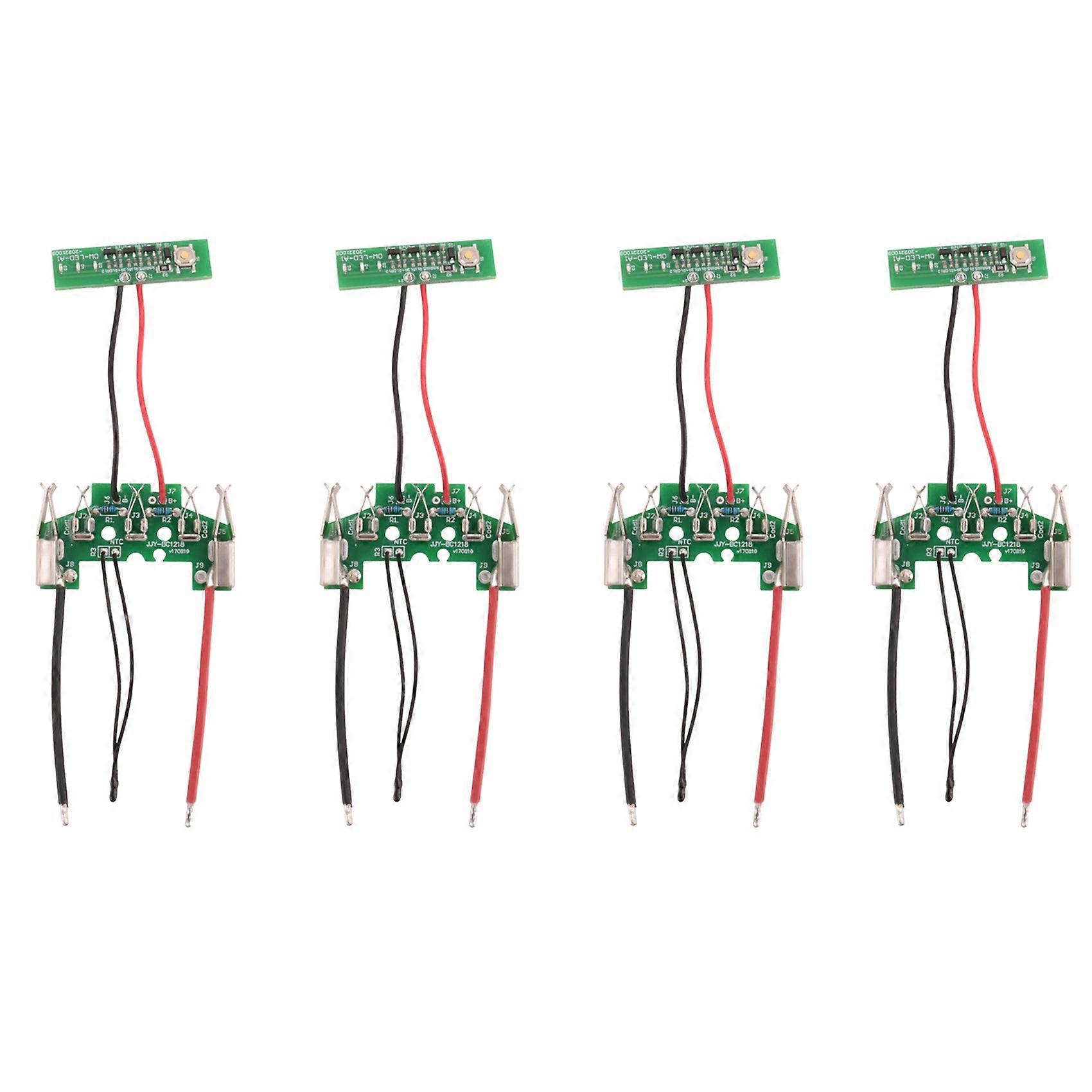4X BAT610 18V Lithium-Ion Battery PCB Charging Protection Circuit Board for Boschs 18V Li-Ion Battery