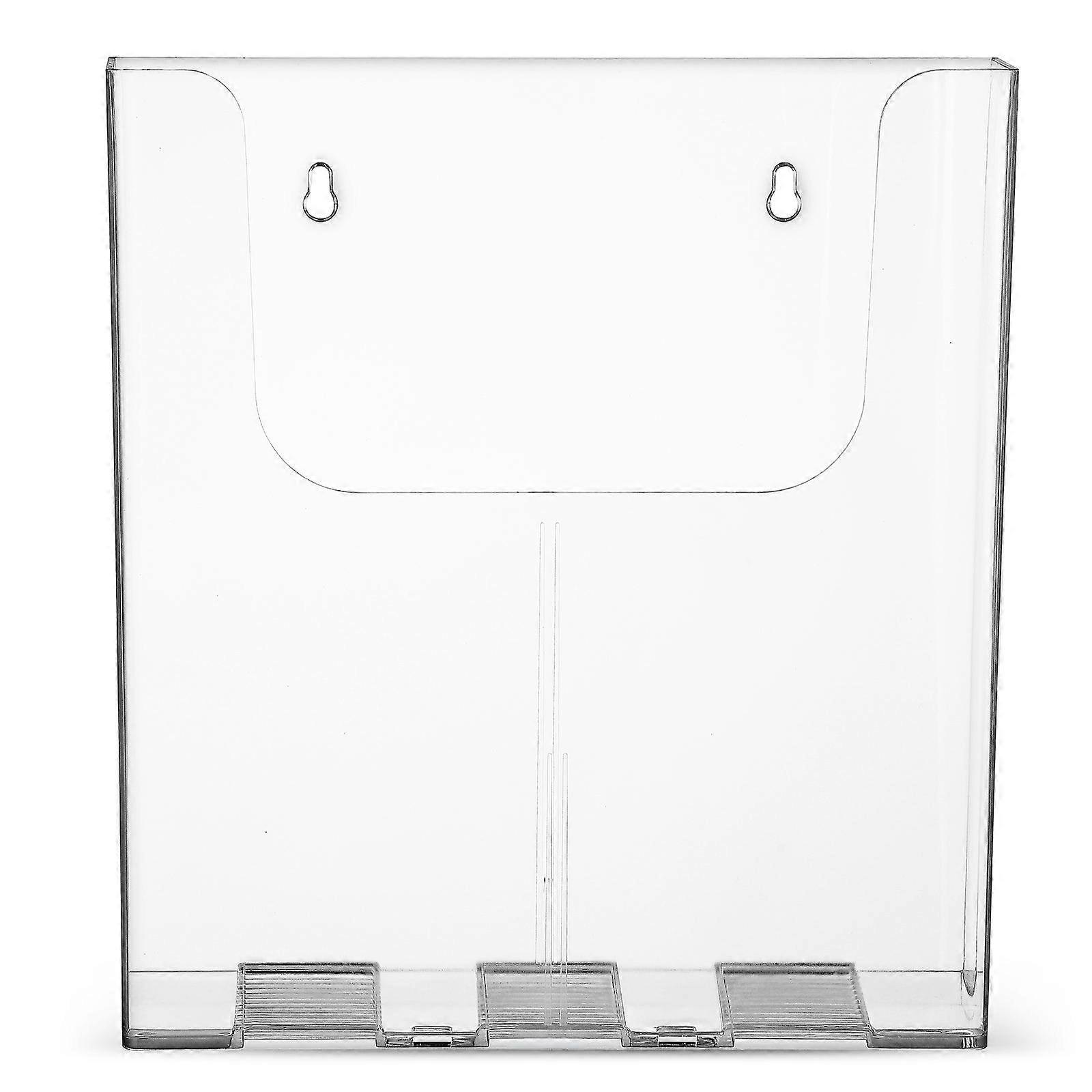 Acrylic Wall Mount Brochure Holder for Office Document Display