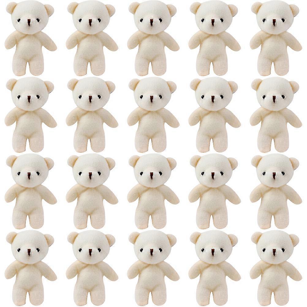 20pcs Decorative Bear Figurines Adorable Tiny Bears Multi-function Mini Bear Decors