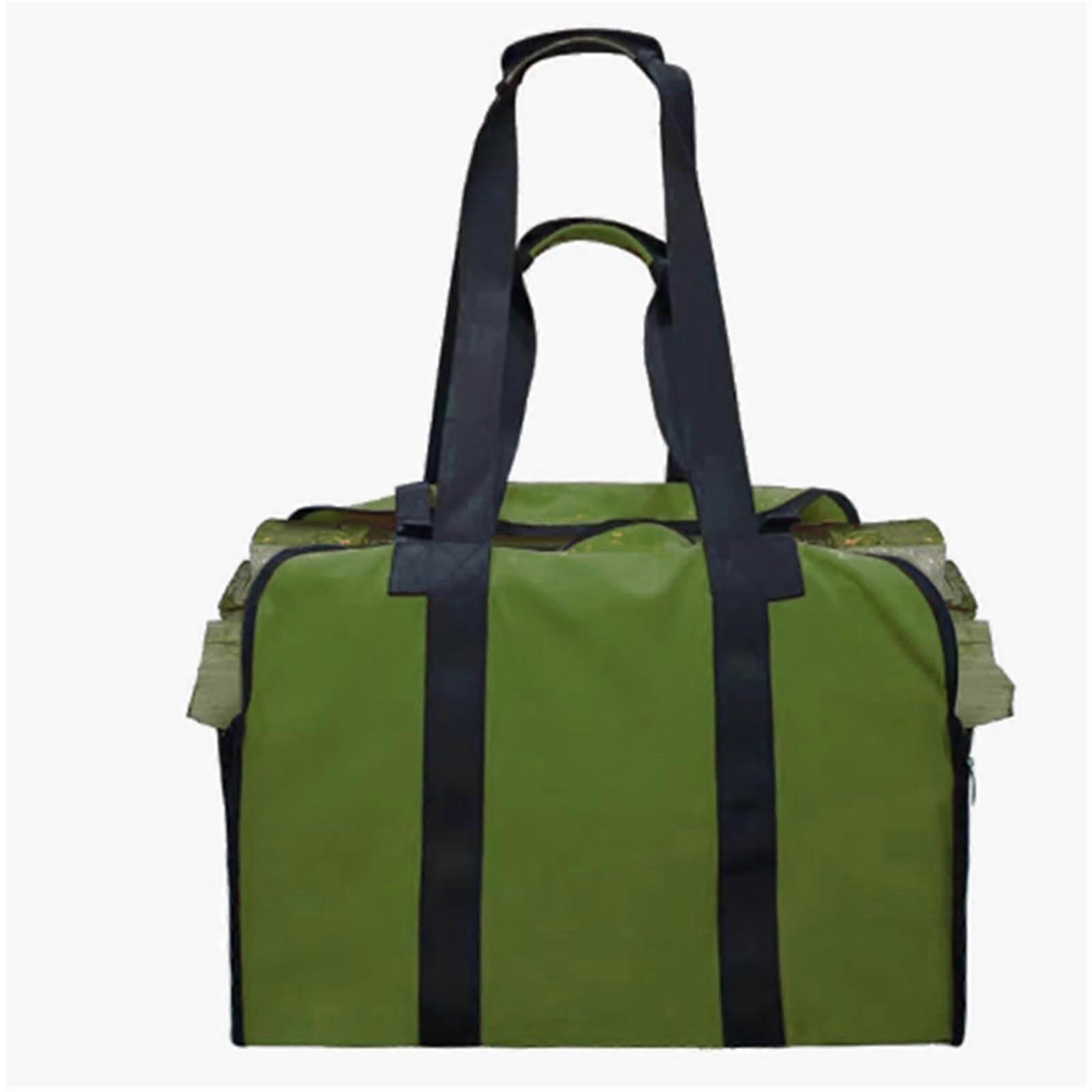 Firewood Log Carrier Heavy Duty Waterproof Canvas Tote Bag Large Capacity with Handles for Camping Indoor Use