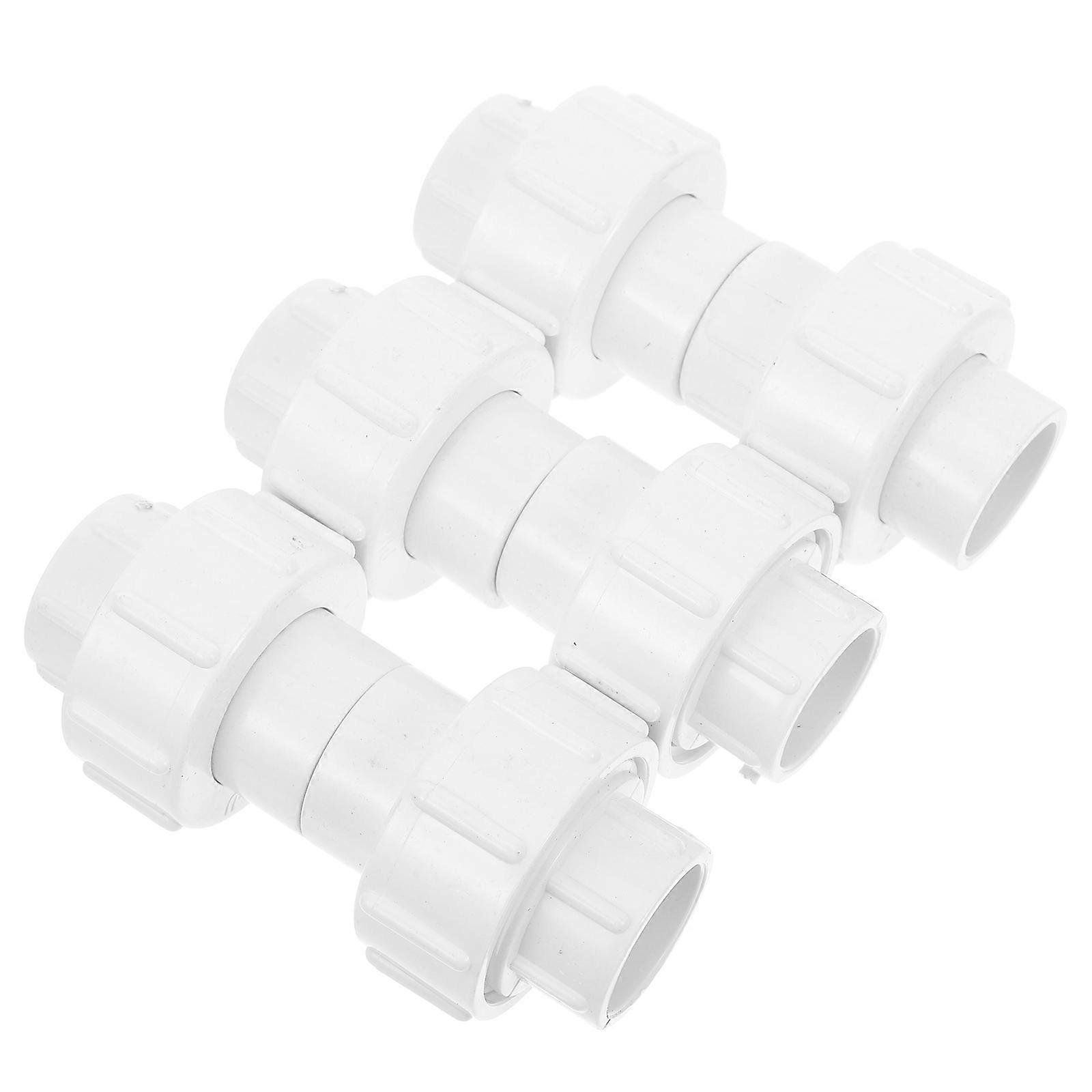 PVC Pipe Connector for Water Fitting 6Pcs Easy Installation Garden Pipe Adapter