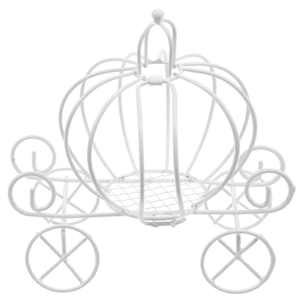 Pumpkin Cart Candy Box for Storage Use 10Pcs White Iron Candy Storage Boxes