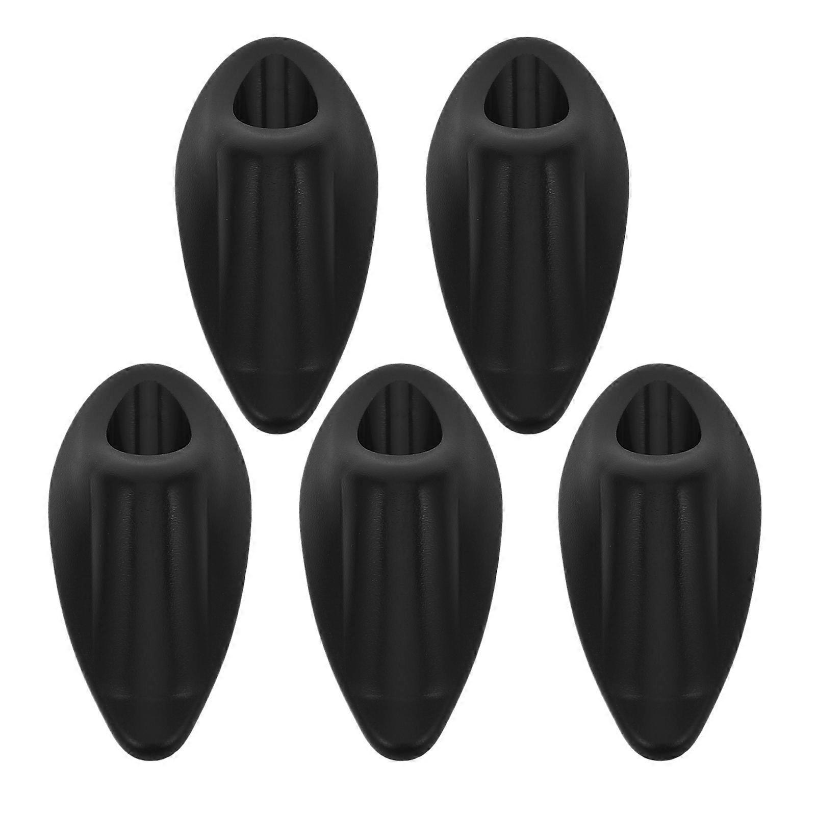 Black Nylon Bike Frame Plugs for Internal Cable Routing Durable Embedded Design for Long Term Use