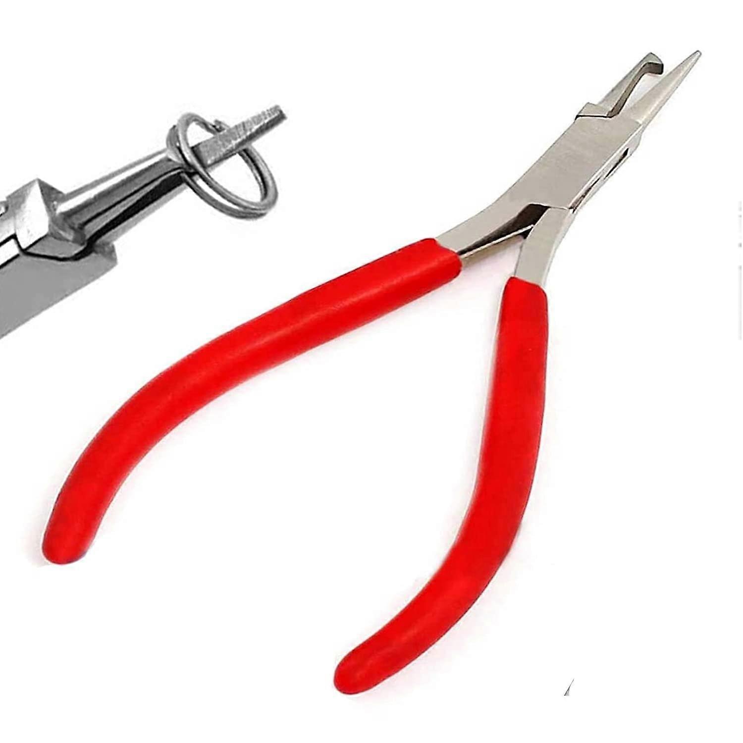 Split Ring Pliers 5in Stainless Steel Mini Tool for Precision Ring Handling and Comfortable Grip