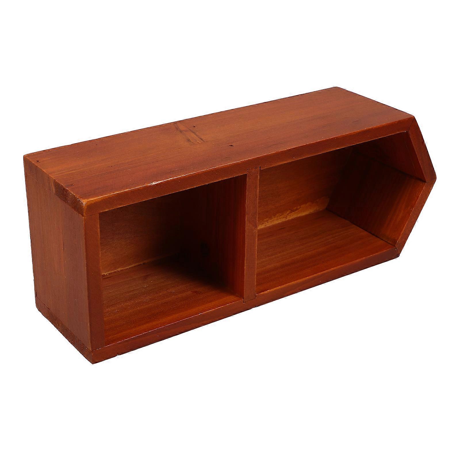 Wood Display Shelf for Collectible Handcrafted Toy Storage