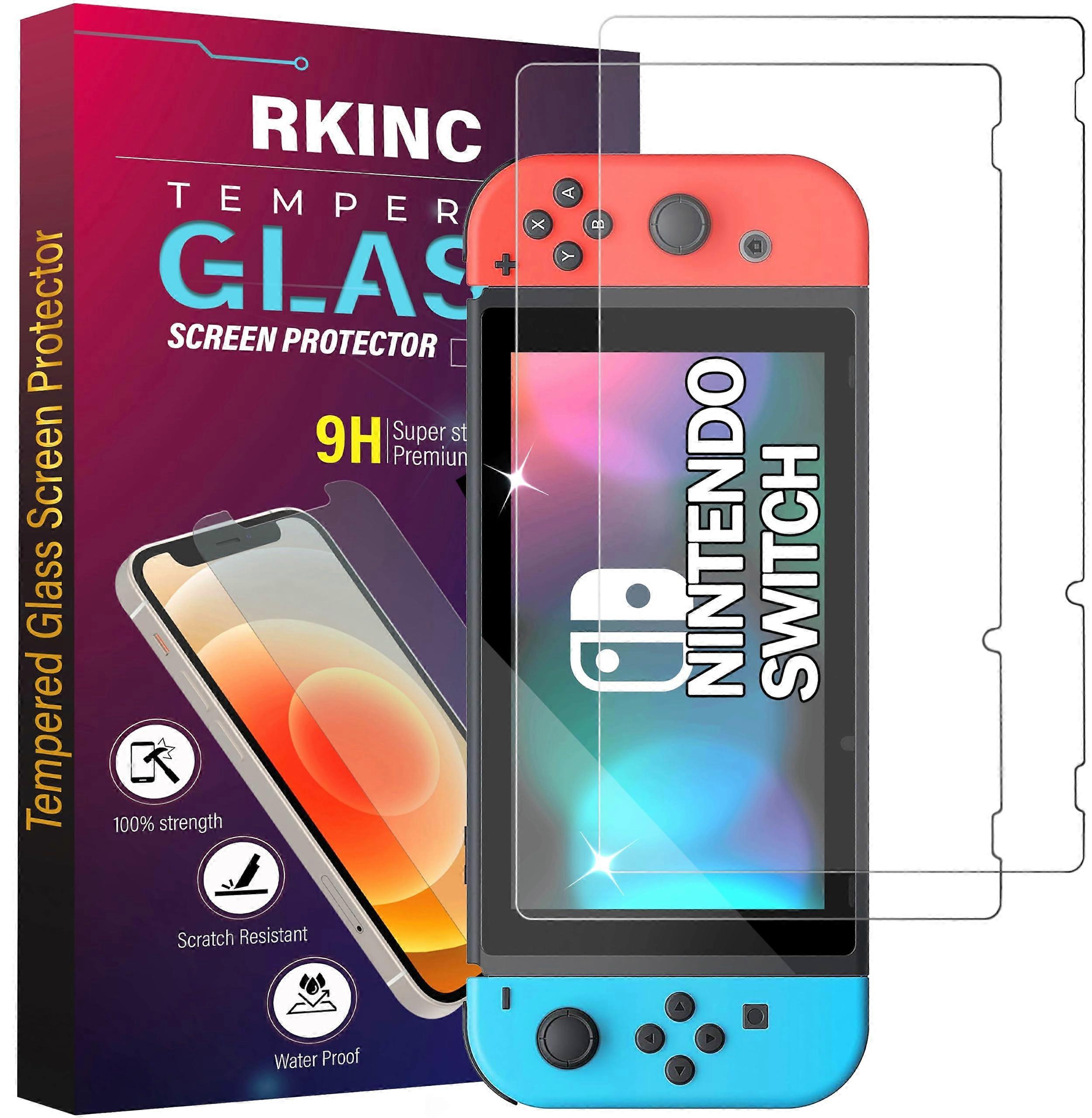 Tempered Glass Screen Protector 2 Pack AntiScratch Bubble AntiShatter for Nintendo Switch 2017