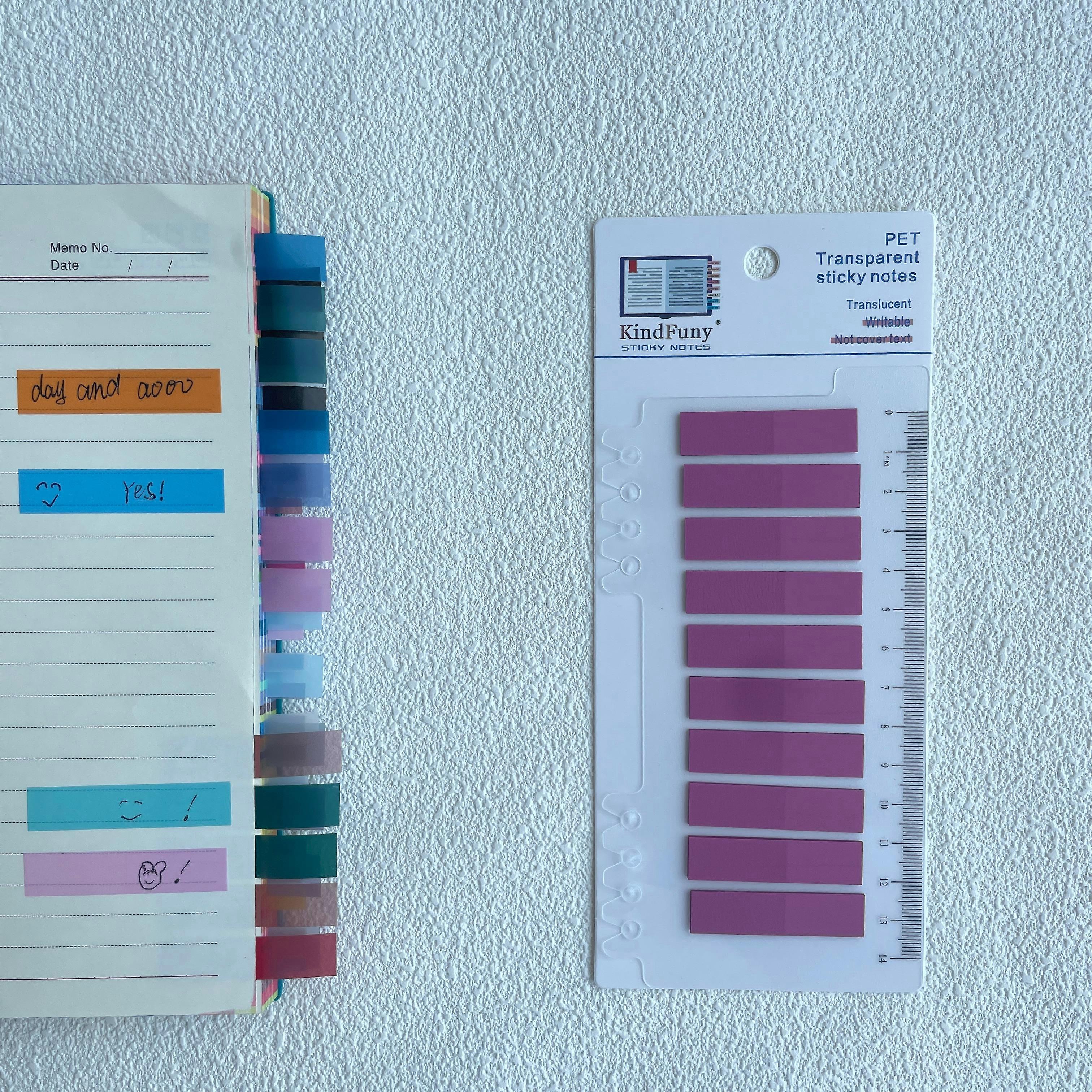 200 Sheets Sticky Note Transparent Sticky Note Index Tabs Arrow Flags for Page Marker Planner Stickers Office School