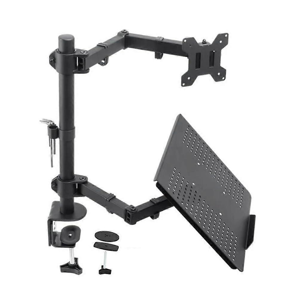 Monitor Mount Desk, Dual Monitor Stand For Laptop, Stable Adjustable Mechanical Arm For Notebook