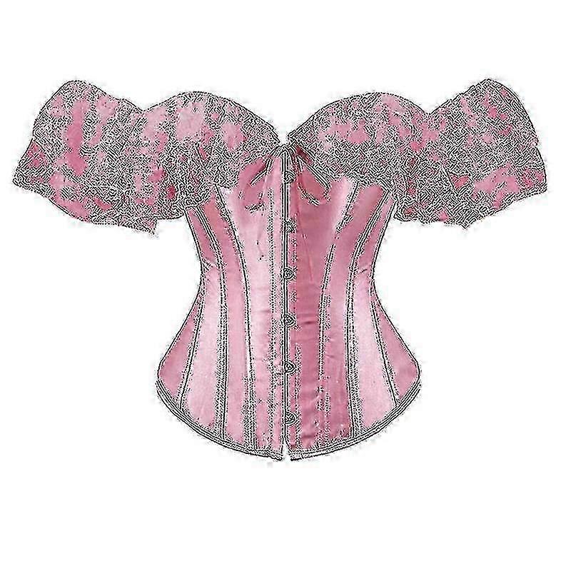 Short Sleeve Lace Corset for Elegant Chest Support and Style