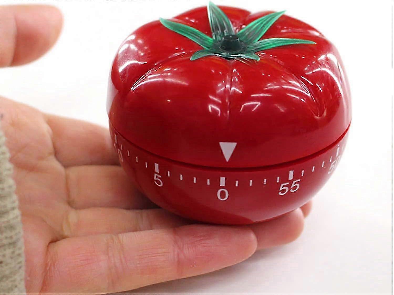 1pcs Fashion Cartoon Kitchen Timer Different Shape Creative Reminders (tomato)