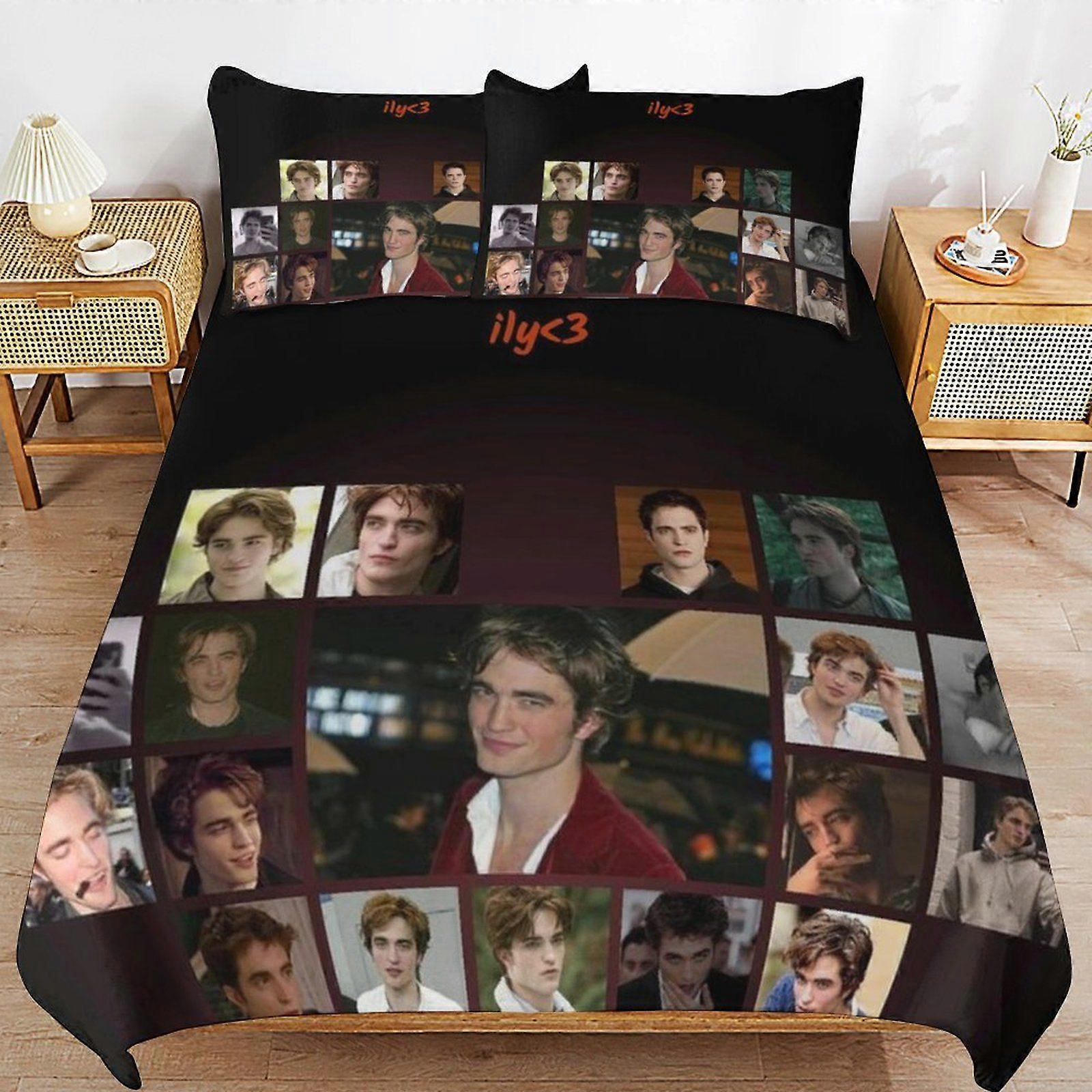 Edward cullen Secure Zipper Access Soft Layer Bedding Fabric  Comfort Duvet Cover Sets All Seasons Use