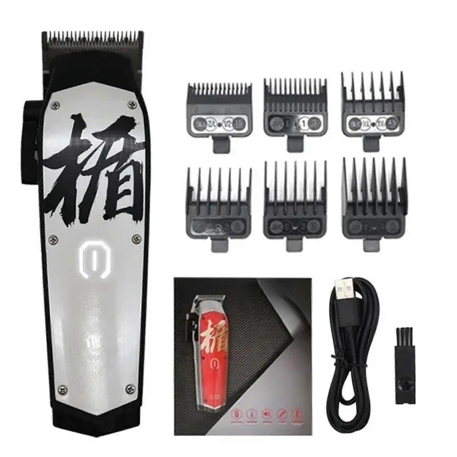 Cordless Hair Clippers for Men with Adjustable Lengths, Professional Beard Trimmer White