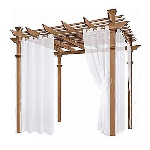 Outdoor Waterproof Curtains for Patio and Pergola with Eyelets, Polyester Privacy Light Control 132x213cm