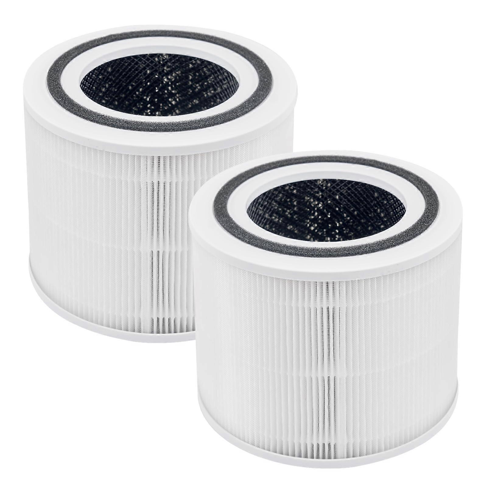 Air Purifier Replacement Filter for Levoit Core 300/300S, H13 True HEPA and Carbon, 2 Pack Core 300RF