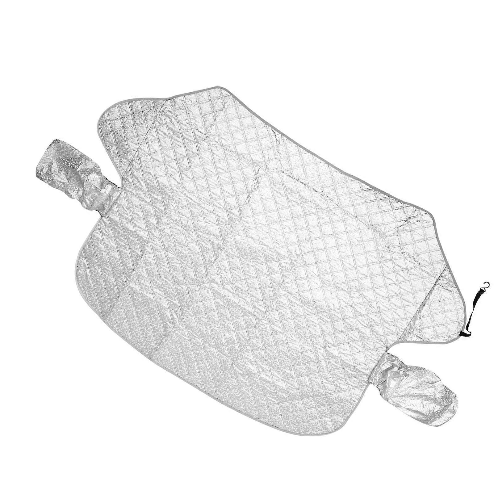 Front Window Cover Car Snow Cover for Windshield 3Pcs Silver Magnetic