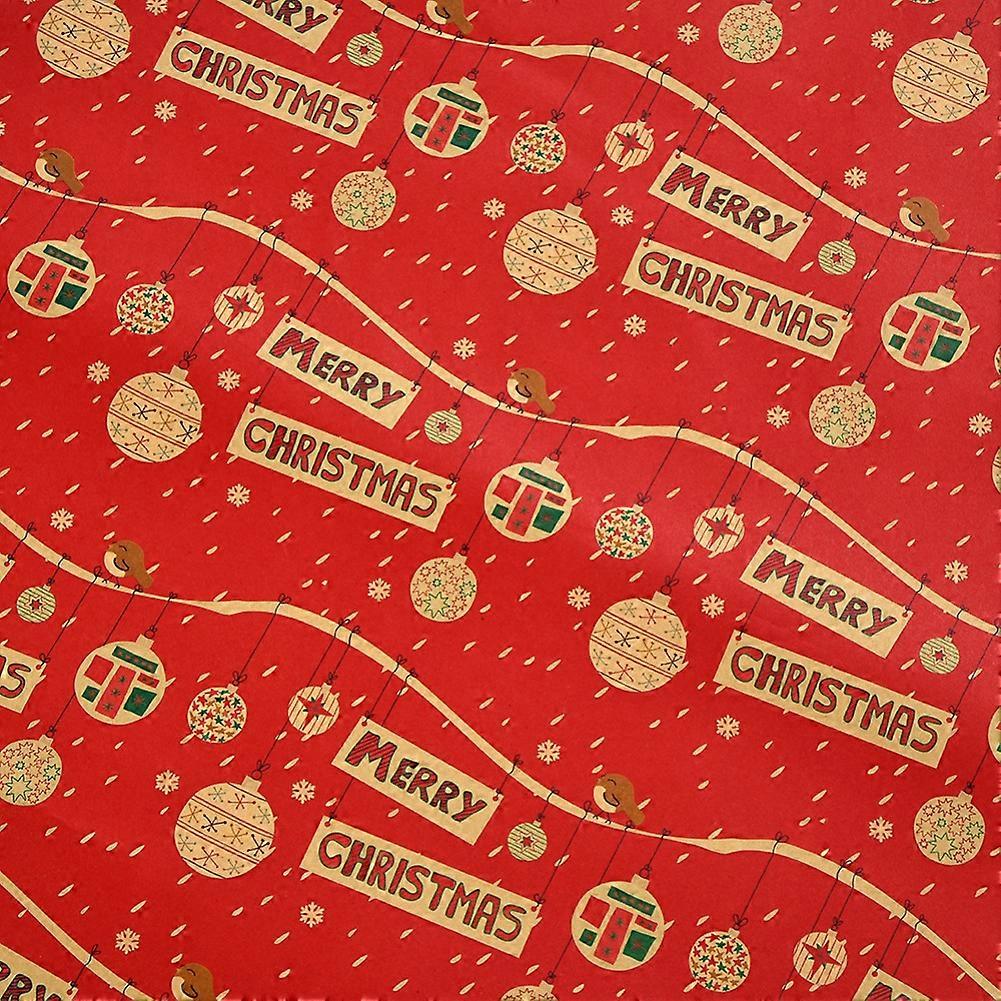 Papier cadeau de Noël en feuille (1 pièce, 50 x 70 cm), motifs variés, décorations de Noël