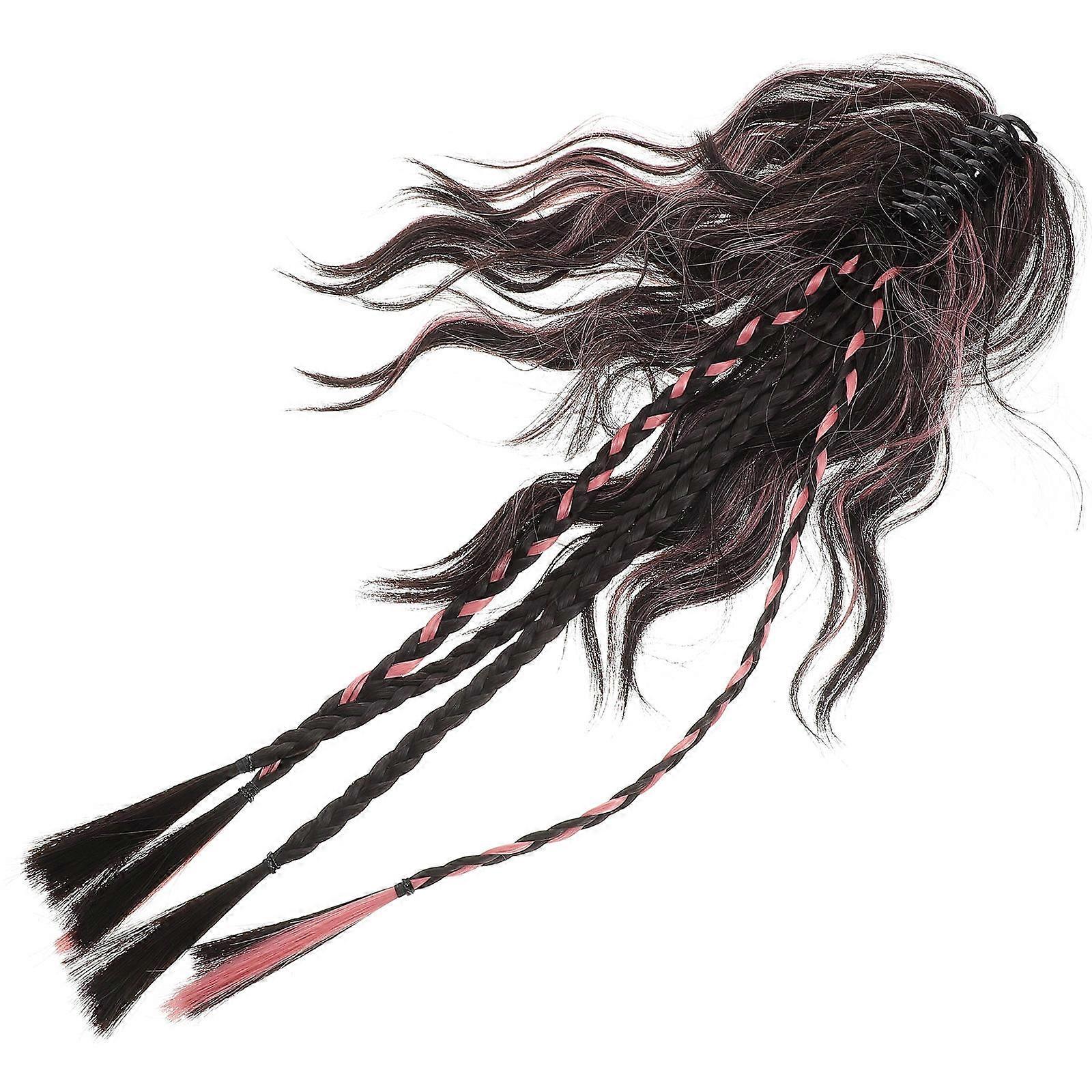 Multi Color Braided Ponytail Extension Clip for Secure Hold