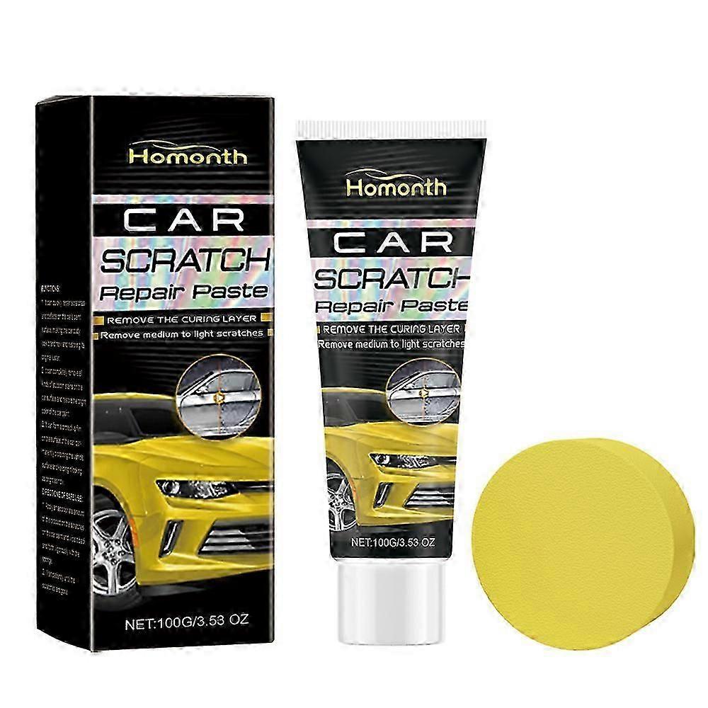 Car Scratch Repair Paste with Cloth Sponge Auto Surfaces Scratch Repair Paste Car Maintenance Accessory
