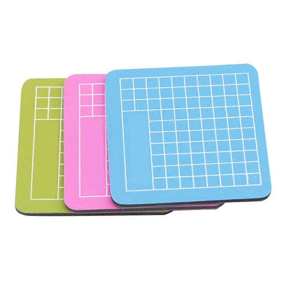 3 Pcs 6x6cm Non Slip PVC Cutting Mats for Scrapbooking Quilting Sewing Arts Crafts Projects (Random Color)