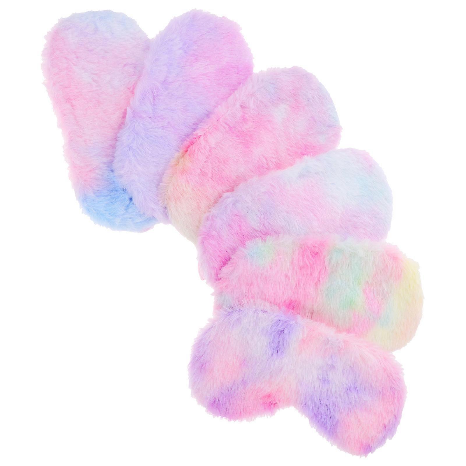 Furry Sleep Masks For Adults And Kids In Multi Color Blocking Function 6Pcs
