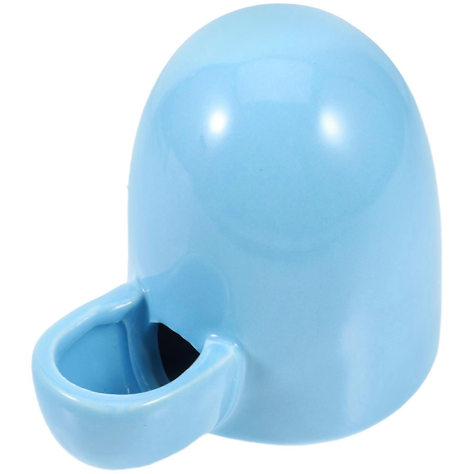 Ceramic Green Pet Dog Tableware with Automatic Drinking Fountain for Pet Use 1Pc