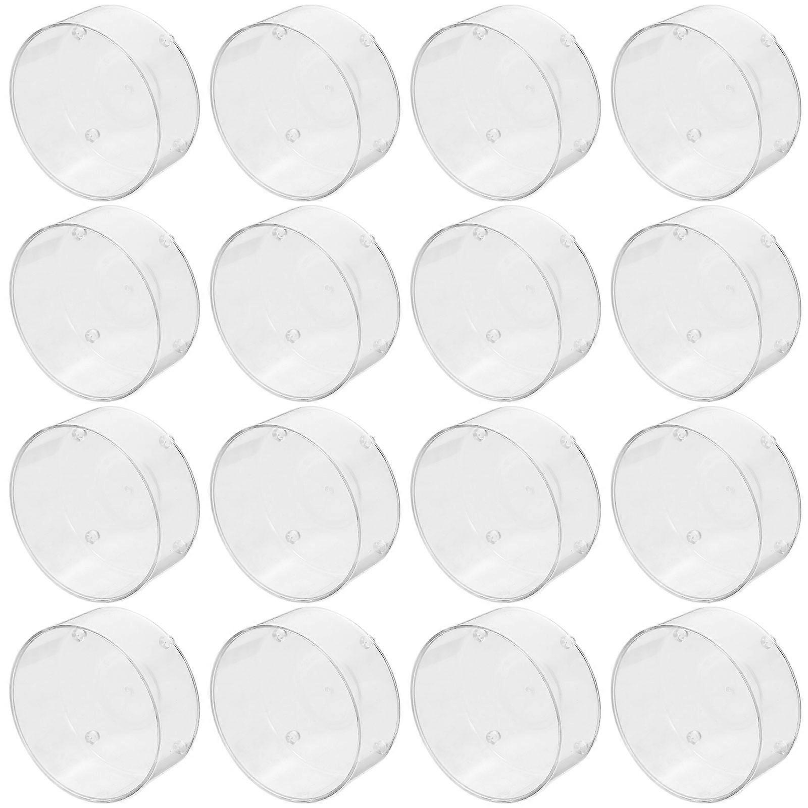 Transparent Candle Holder Plastic Candle Cup for Storage Use 100Pcs