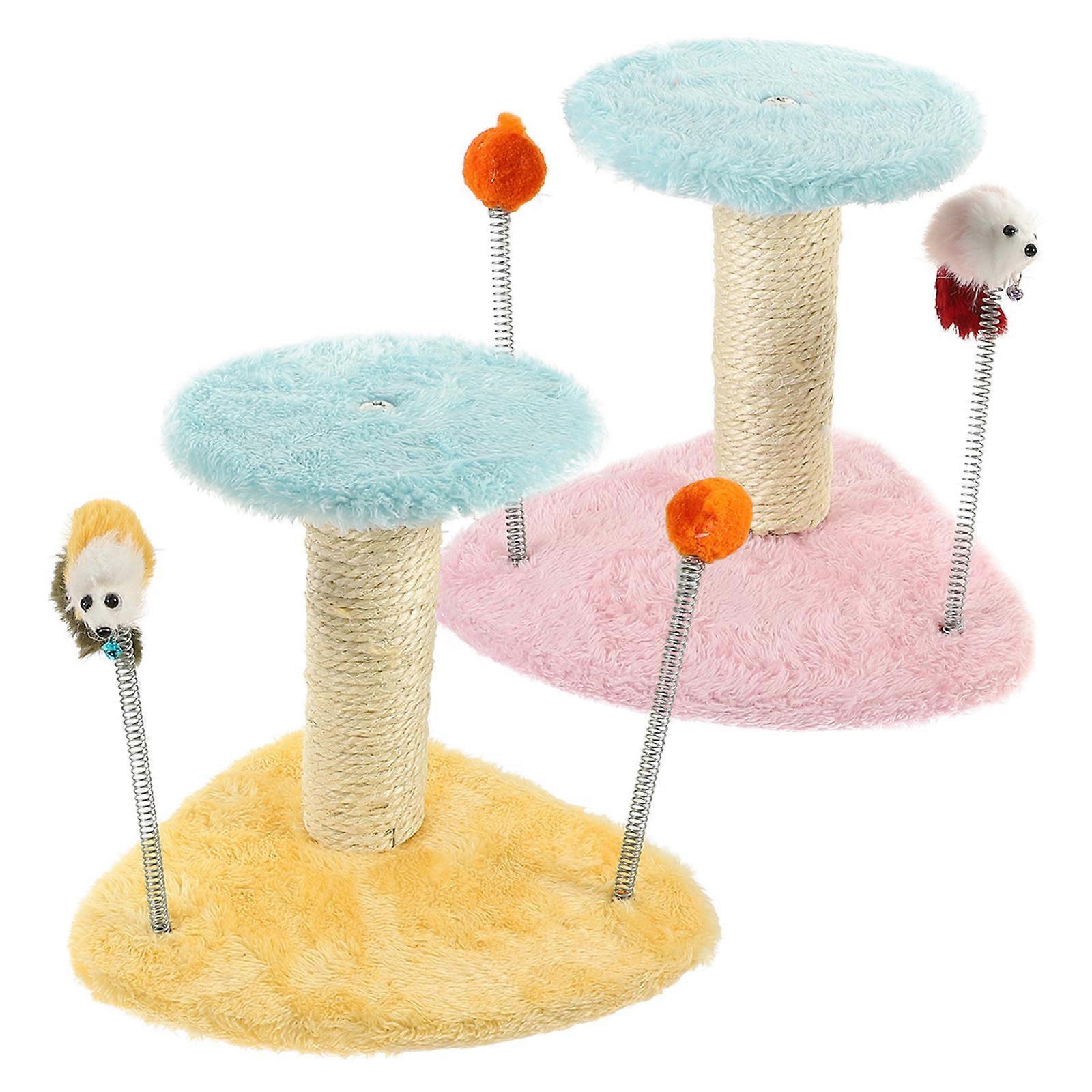 Cat Climbing Stand Triangle Wood Frame for Cat Scratch Random Color