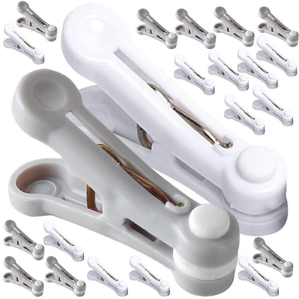 Soft Rubber Clothes Clips Plastic Windproof Quilt Clamps 32Pcs Set