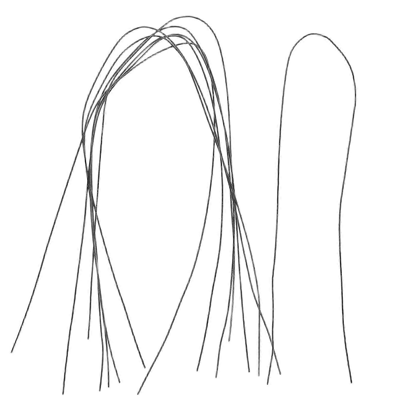 Simulation Cat Whiskers Iron Material for DIY Crafts 10Pcs Black Kit