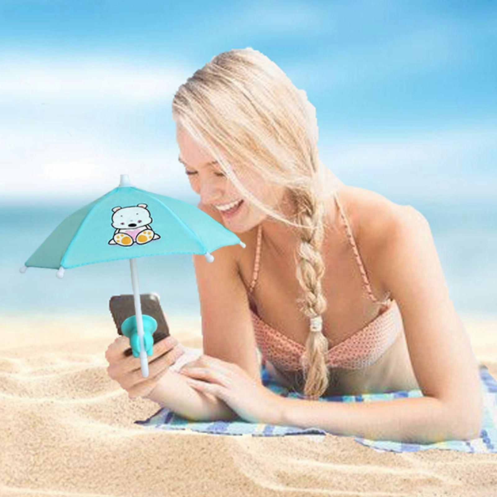 Multi-purpose Exquisite Mini Sunshade Umbrella for Smartphone with Suction Cup