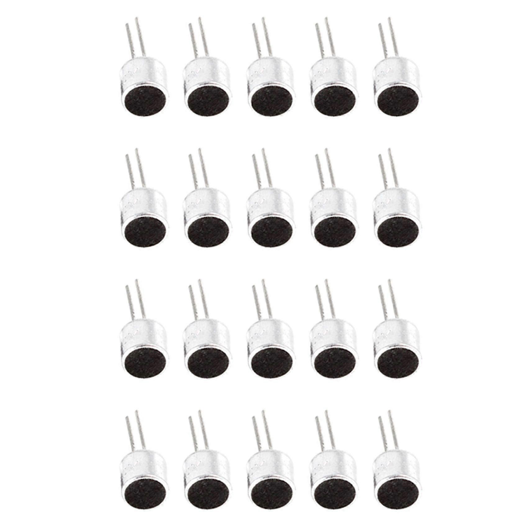 20 X Electret Microphone Capsule Microphone 6050 PCB Pin Capacitor
