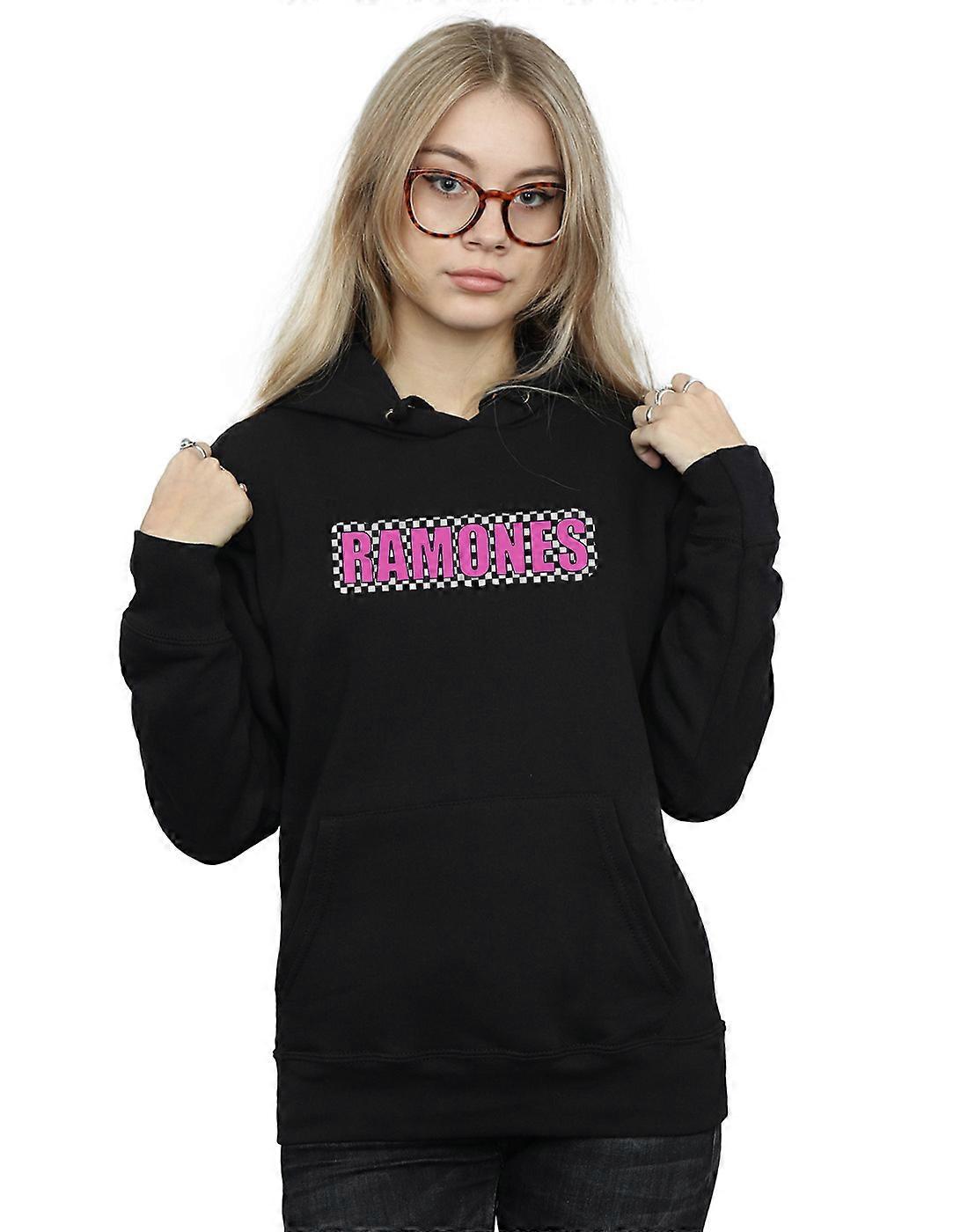 Ramones Women's Checked Logo Hoodie