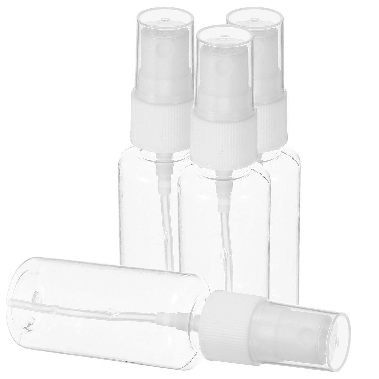 4pcs Transparent Travel Perfume Spray Bottles Leakproof Fine Mist Refillable Atomizer for Cologne
