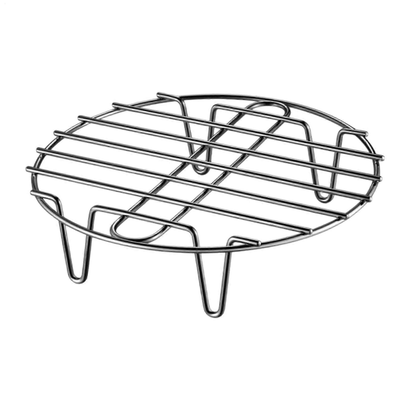 Rustproof Round Steamer Rack 25cm for Pots and Vegetables with Even Heat Distribution