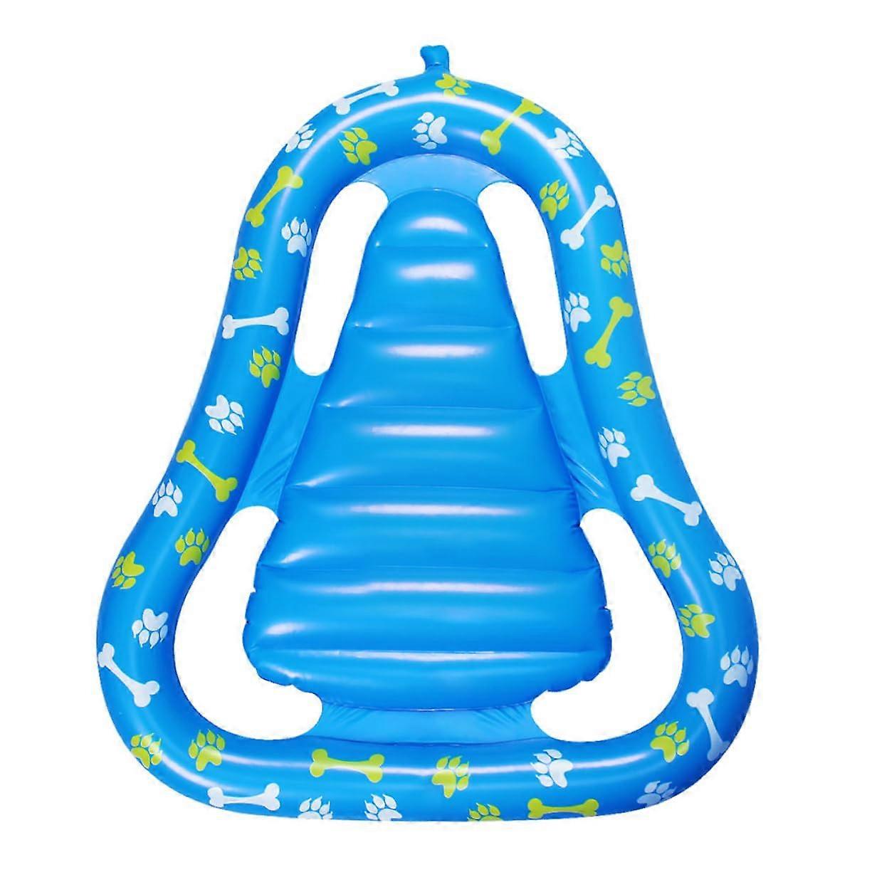 Dog Pool Float with Large Inflatable Pet Floating Bed for Swimming and Cooling Summer Relief