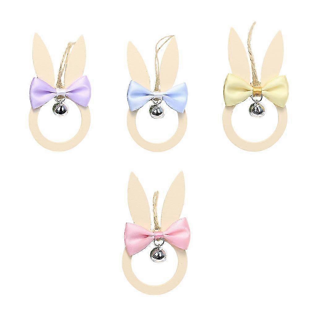 Creative Rabbit Shape Decor Easter Scene Decoration Home Decor 4Pcs