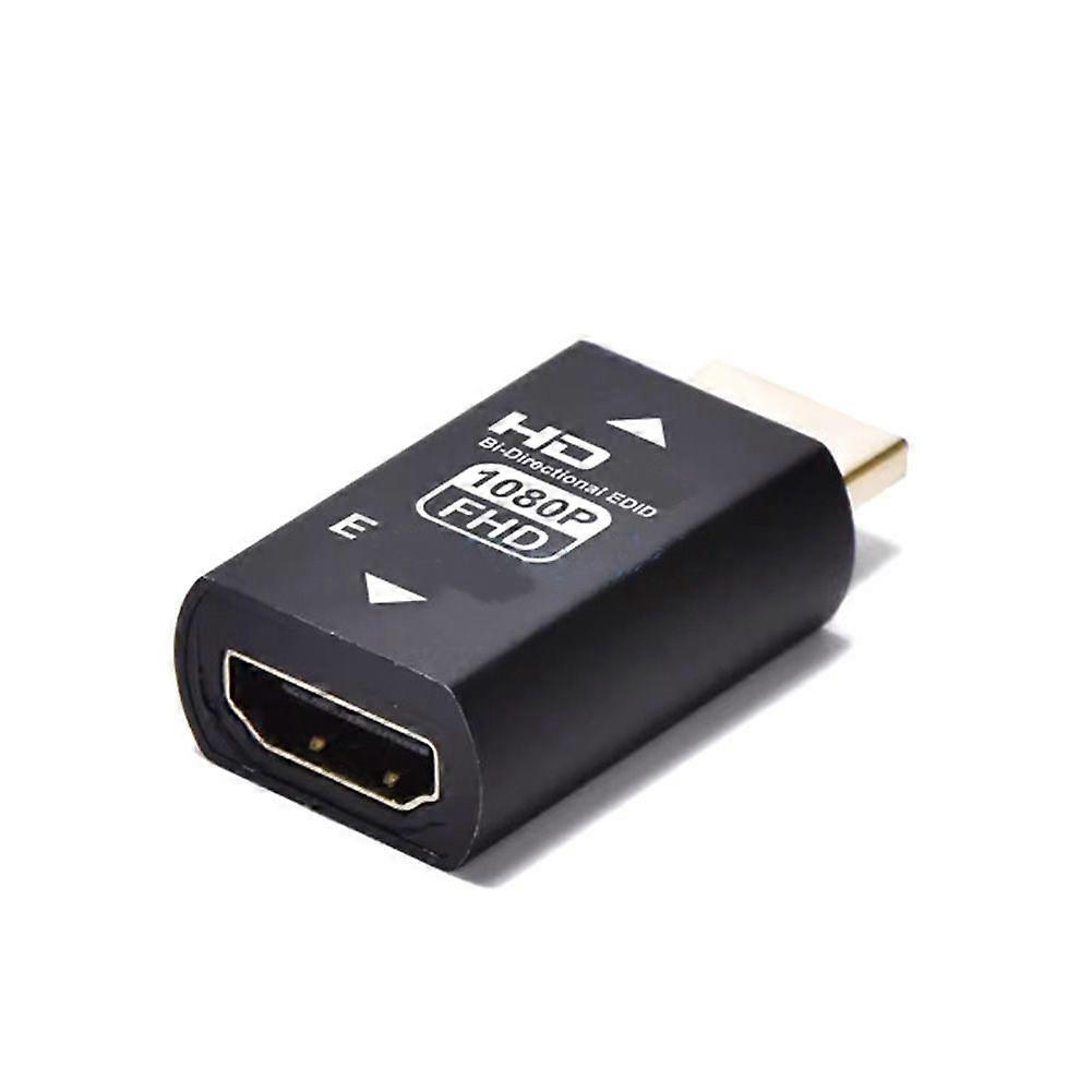 HDMI-Compatible Edid Emulator Passthrough Eliminated Adapter Work with Mac Thunderbolt to HD Video Splitters 1080