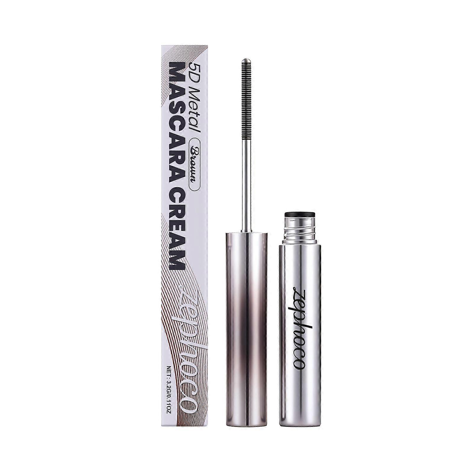 Zephoco Brown Mascara - Lightweight, Smooth, Smudge-Resistant, Naturally Setting, Beautiful Mascara