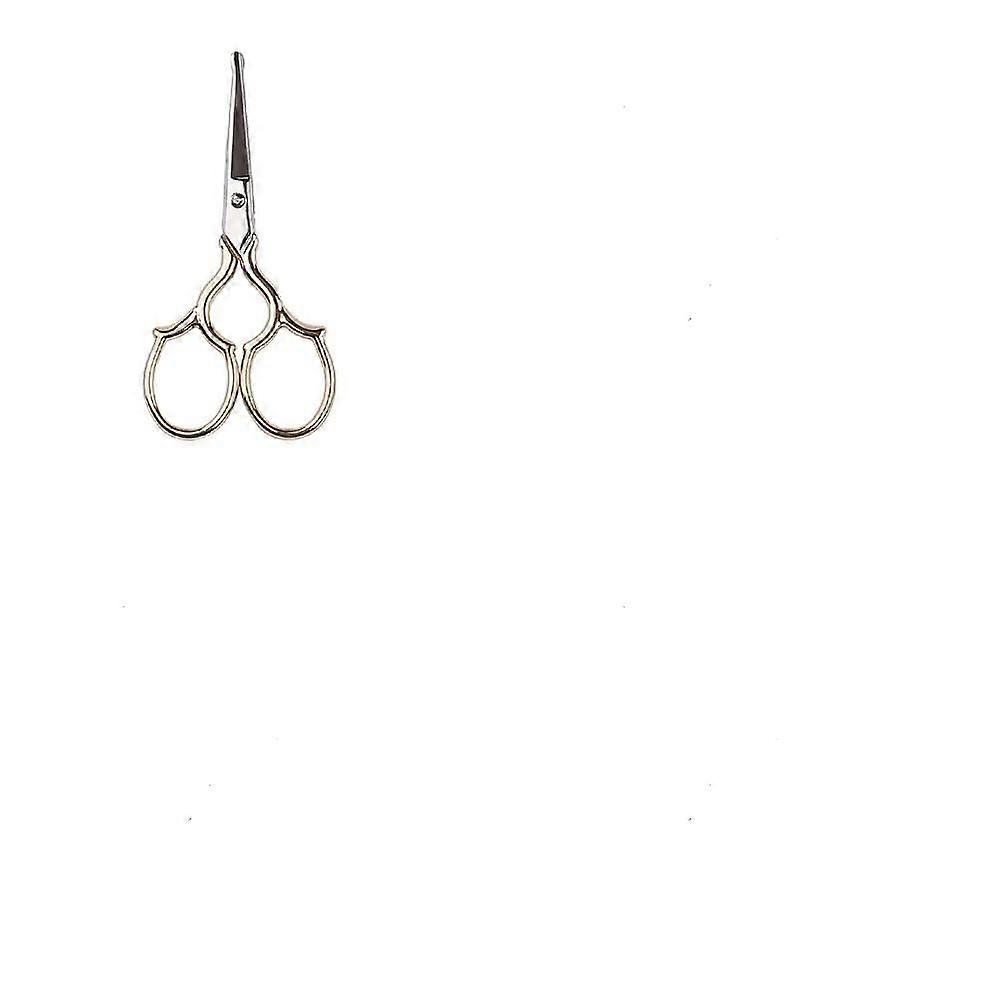 1pc Stainless Steel Scissors Sewing Scissors Golden 97x47mm