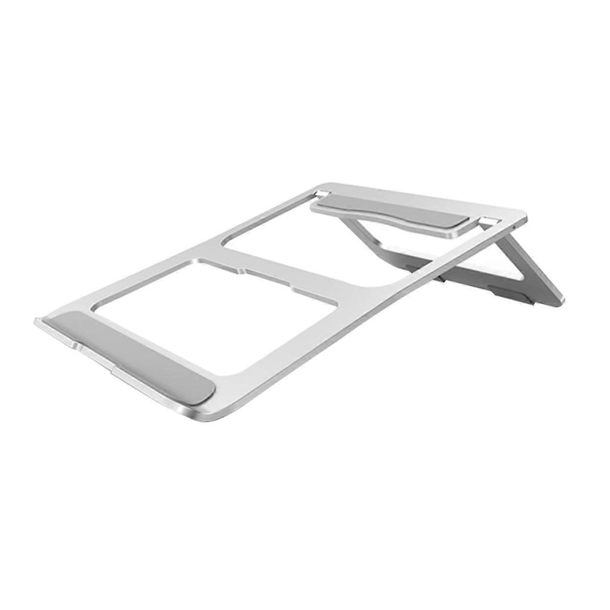 Laptop Stand Adjustable Aluminum Foldable Riser with Ventilated Cooling and NonSlip Pads for Desktop Use