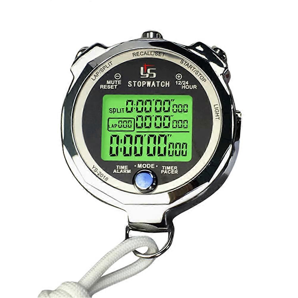 Digital Stopwatch with Countdown Timer, Large Display Sports Timer with Date Time and Alarm for Training