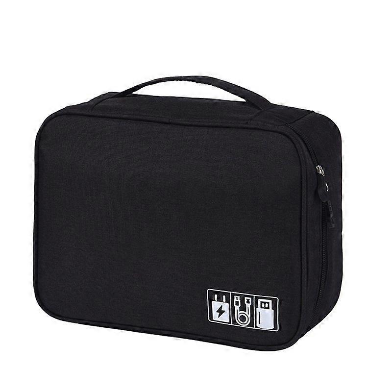 2PCS Cable Storage Bag Waterproof Digital Electronic Organizer, C