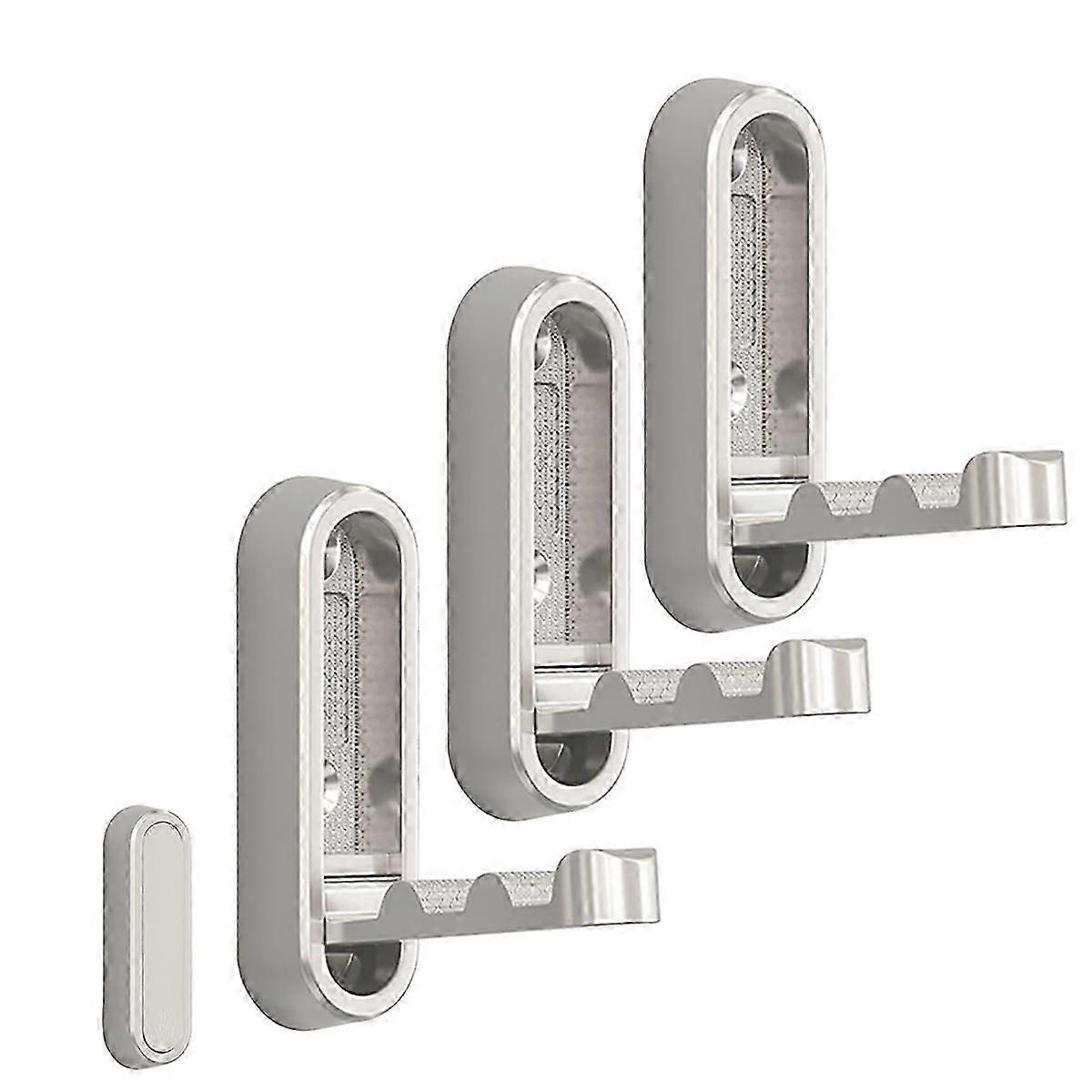 No Drill Suction Wall Hooks Silver