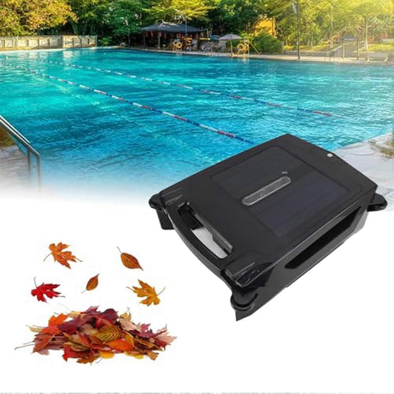 Automatic Pool Skimmer Robot with Dual Charging System, Solar Powered, Smart App Control