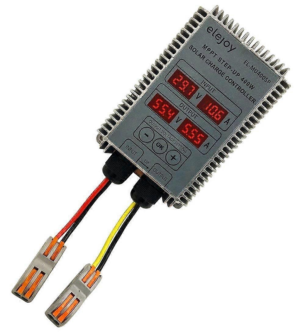 MPPT 15A Solar Charge Controller 24V 36V 48V Adjustable Voltage Step Up for Off Grid Systems