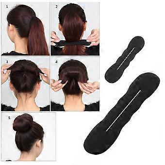 Black Set Braid Tool Hair Hair Pieces Women Hair Braider Hair Modelling Tool Kit Hair Design Styling Tools