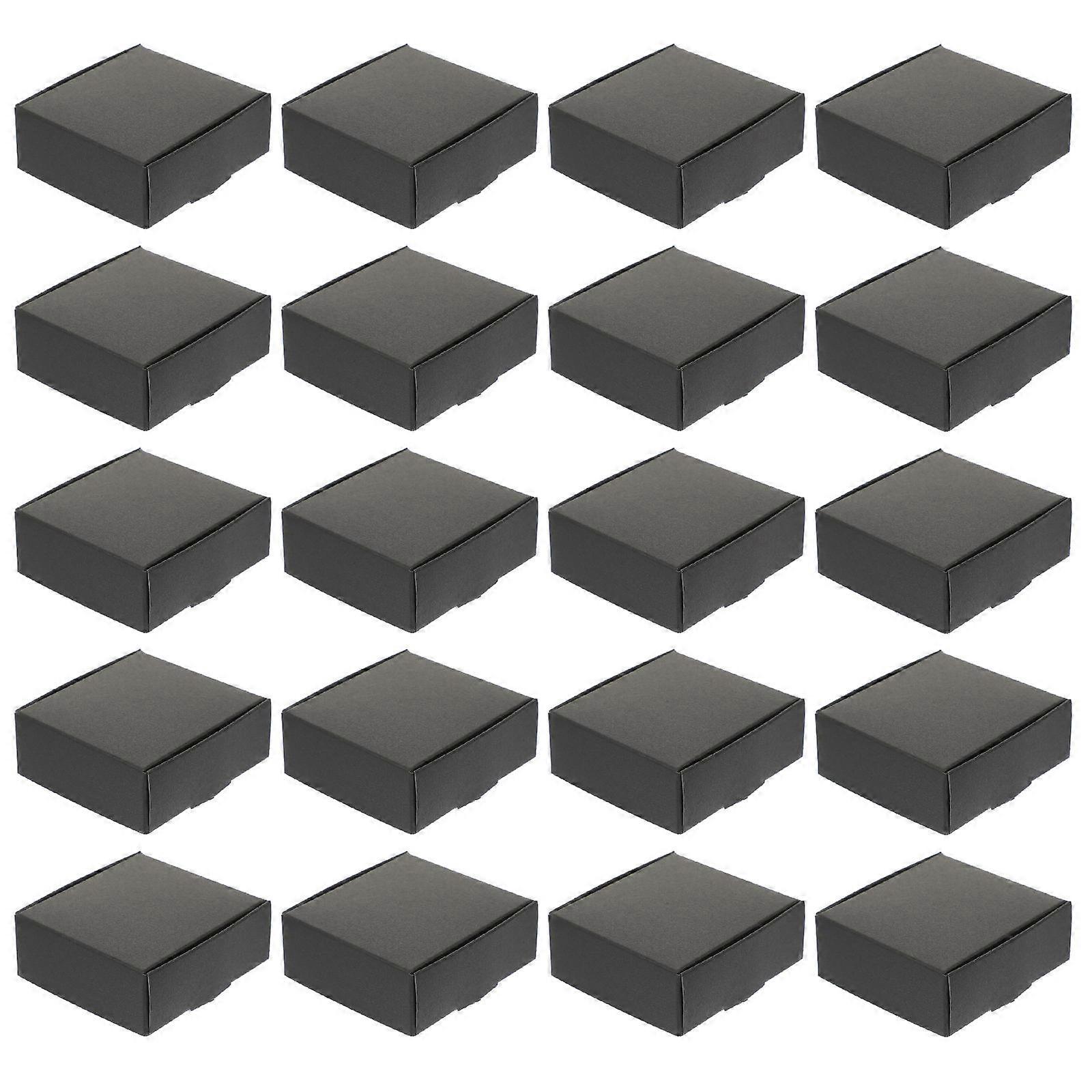 Black Party Cookie Boxes for Candy Packing 20Pcs Boxes