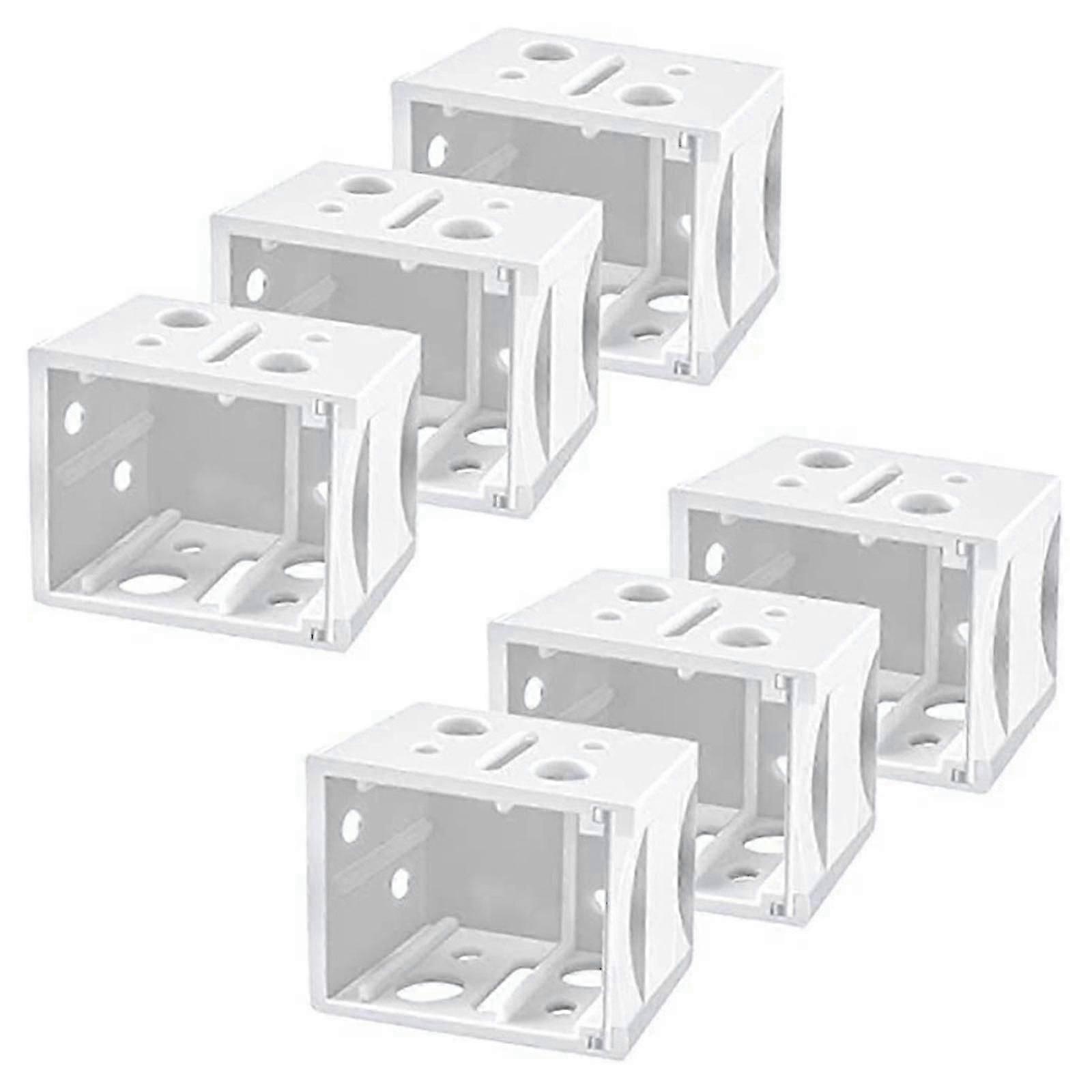 6 Pcs Window Blinds Mounting Brackets | End Cover Holder Box